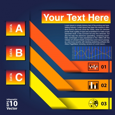 infographic element data connection design on blue background - EPS10 Abstract Vector Designのイラスト素材