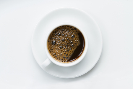 coffee cup isolated on a white backgroundの写真素材