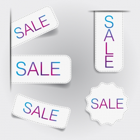 Set Tags and Lebles Minimal Design Vector Elements のイラスト素材