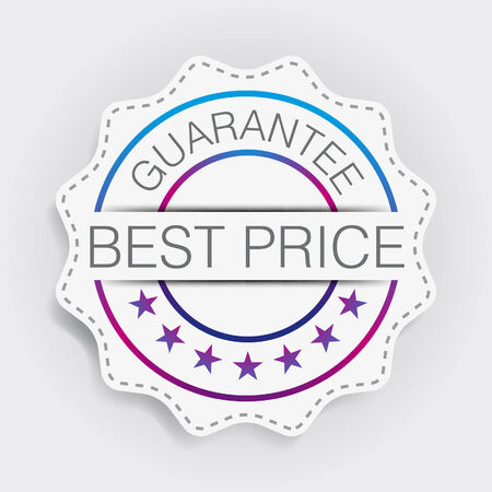 Best Price Gurantee Lable Minimal Design のイラスト素材