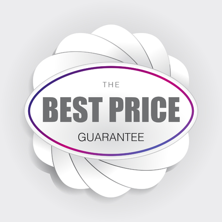 Best Price Gurantee Lable Minimal Design のイラスト素材