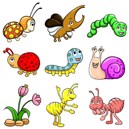 insect. EPS10 File - no Gradients, no Effects, no mesh, no Transparencies.All in separate group for easy editing.のイラスト素材