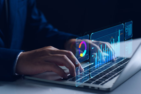 KPI key performance indicator business technology concept. Business executives use business news...