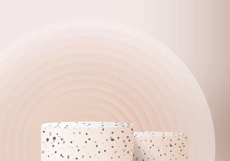 3d stone background products display podium scene with geometric platform. background vector 3d...