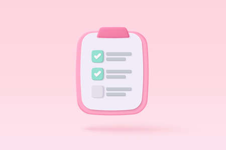 White clipboard task management todo check list, efficient work on project plan, fast progress,...