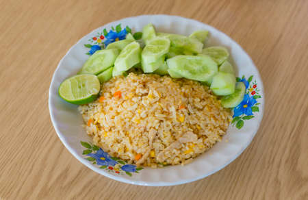 Fried rice thai styleの写真素材