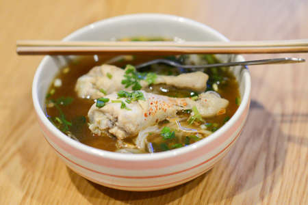 Chickens spices noodle soupの写真素材