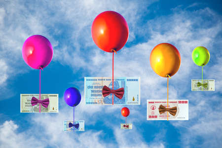 Concept of inflation and currency fluctuations, Hyperinflation, Zimbabwe banknote