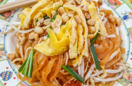 Homemade Pad Thai, Thai Food, Thailand's national dishes.の写真素材