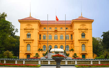 Presidential Palace in Hanoi, Vietnamのeditorial素材
