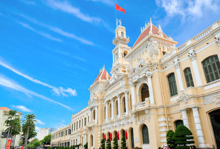 Ho Chi Minh City, Vietnam - April 29, 2018 : Ho Chi Minh City Hallのeditorial素材