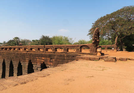 Preah Tis Bridge? in Kampong Kdei town, Cambodiaの写真素材
