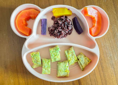 Baby Led Weaning (BLW) meal for Baby eating