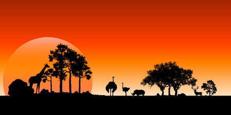 Sky Nature Landscape Background, vector of realistic sky for web. Seasonal background illustration.のイラスト素材