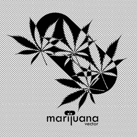 Cannabis or Marijuana logo, marijuana leaf vector image. Medicine Cannabis Weed, Smoking, Smoker Weed , Clipart Vector Cricut Cut Cutting Fileのイラスト素材