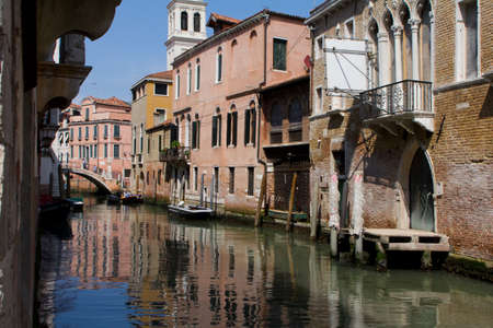 Historic houses of the Grand Canal in Veniceの写真素材