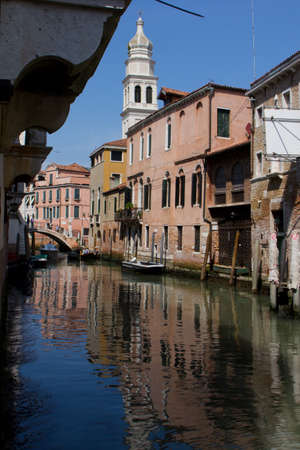 Historic houses of the Grand Canal in Veniceの写真素材