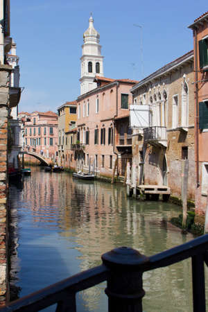 Historic houses of the Grand Canal in Veniceの写真素材