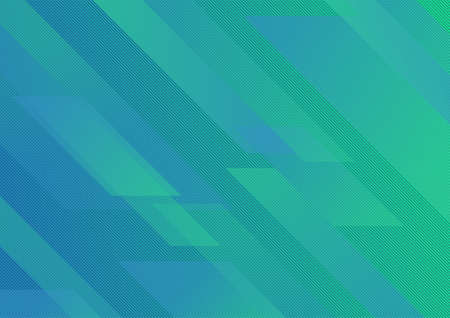 Abstract lines background on the blue and green color gradient. illustration technology.の写真素材