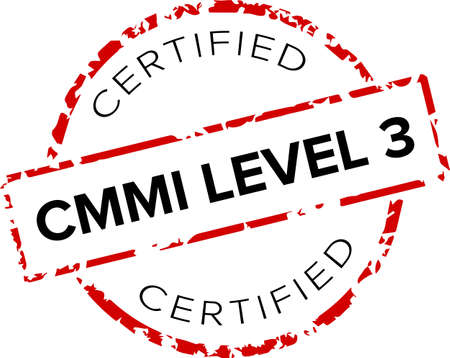 CMMI (Capability Maturity Model Integration) certified level 3 Stamp.のイラスト素材