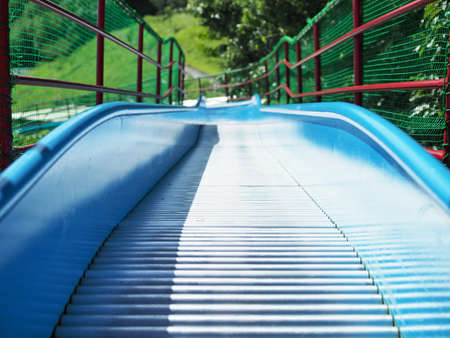 Landscape with a long slideの写真素材