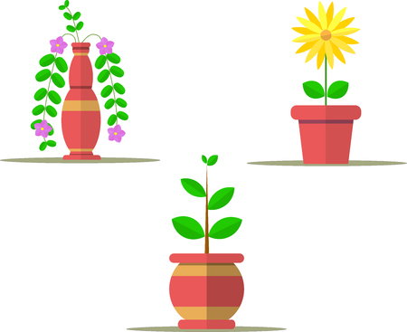 pot flowerのイラスト素材