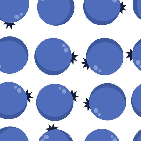 Seamless Pattern Background cute blueberry Vector Illustration. Elegant beautiful ornament for fabric, wrapping and textileのイラスト素材