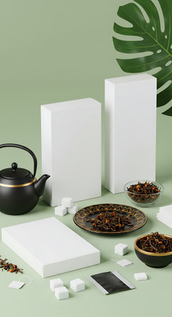 Cardboard box on a gray background. 3d rendering, 3d illustration.の素材