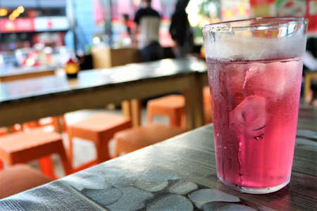 Red Drinks with iceの写真素材