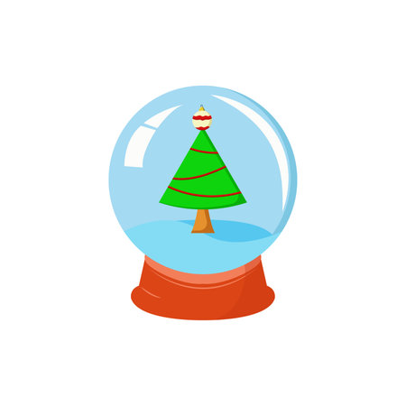 Christmas Decorations Glass. vector illustrationのイラスト素材