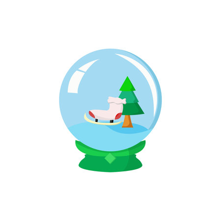 Christmas Decorations Glass. vector illustrationのイラスト素材