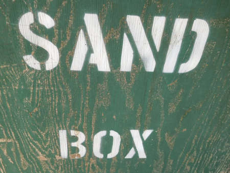 Words Written on a Sand Box