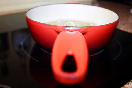 Abstract view of a saucepan.の写真素材