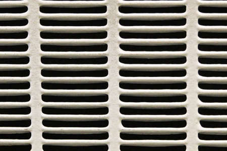 Macro view of a white air duct vents