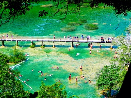 National park Krka. Croatiaの素材