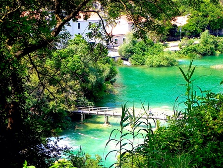 National park Krka. Croatiaの素材