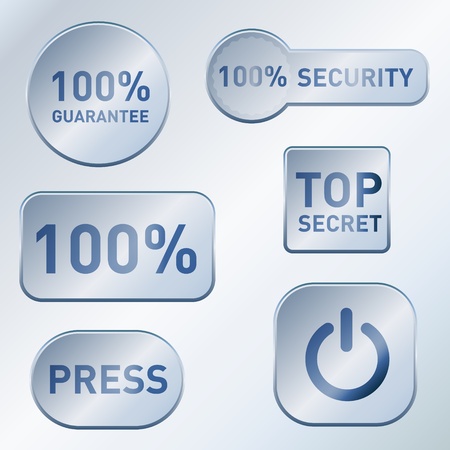 Web banner button setのイラスト素材