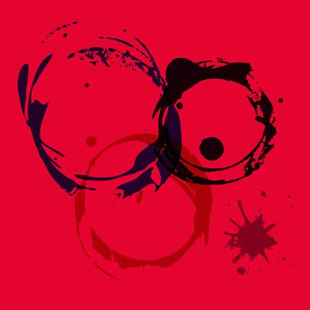 Drink glass printのイラスト素材