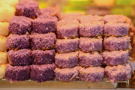 Thai coconut macaroonの写真素材