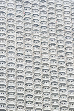 Abstract photo  balconies of the state tower, Bangkok, Thailandの写真素材