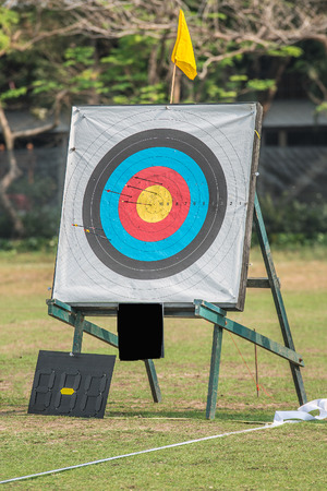 one archery targetの写真素材