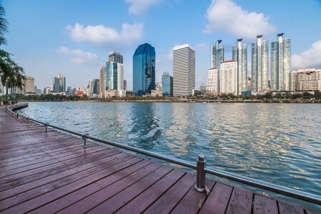 Highrise modern building in Bangkok, Thailand の写真素材