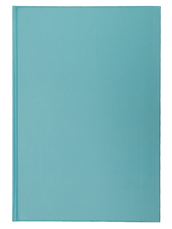 Aqua copybook with white backgroundの写真素材