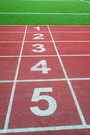 Athletics Track Lane Numbers