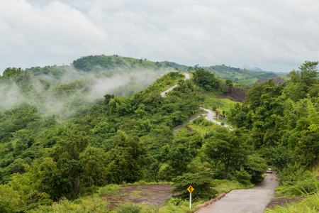 Mountain road ,Thailandの写真素材