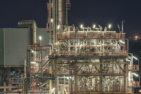 Lighting from structure of oil and chemical factory