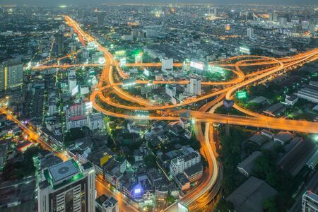 Cityscape in middle of Bangkok,Thailandの写真素材