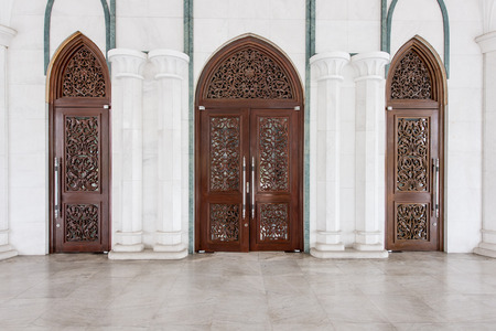 Gate of Modern Mosque in Malaysiaの写真素材