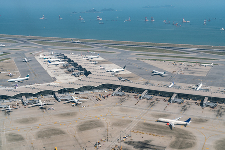 Hong Kong international airportのeditorial素材