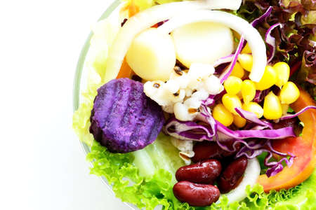 fresh vegetable salad for healthの写真素材